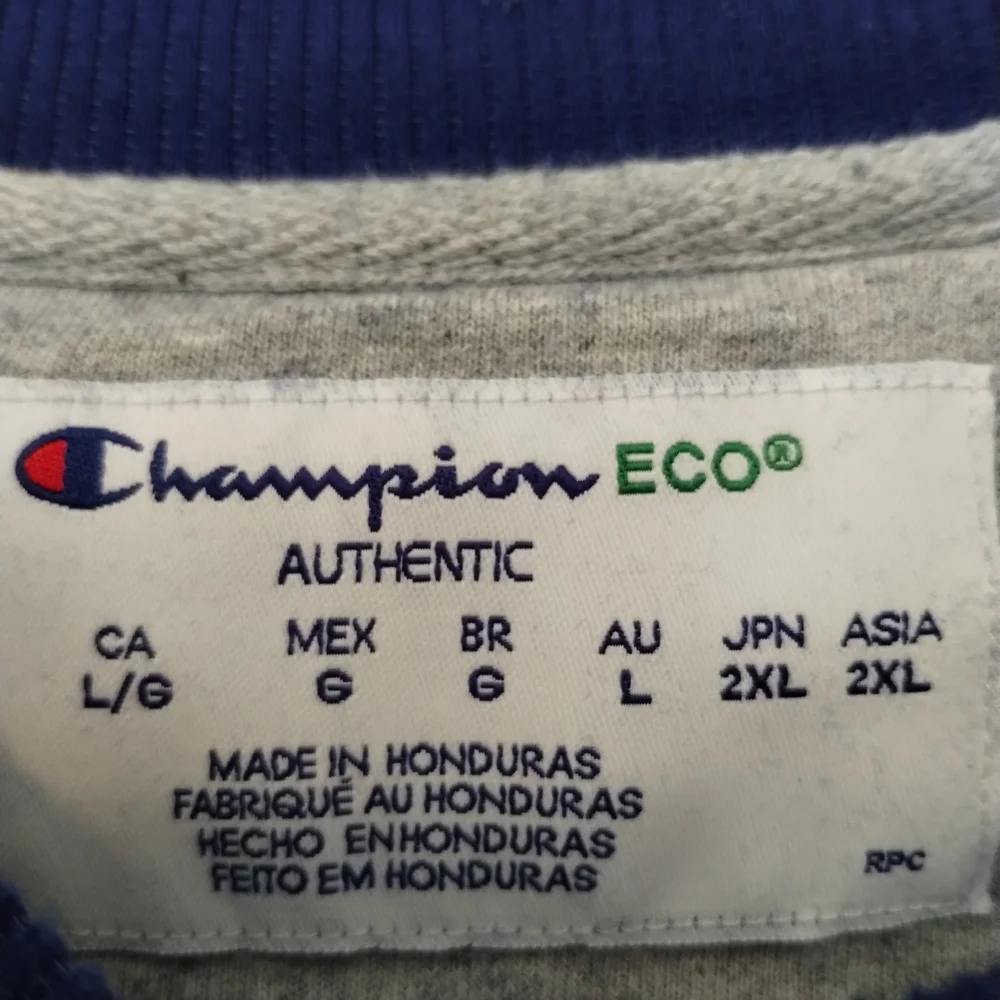 Champion Men's Deep Blue Crewneck Sweater - Picture 3 of 5